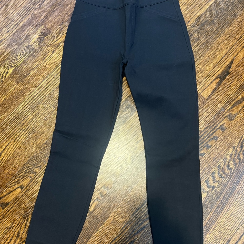 SPANX Black Straight Leg Pants High Waist